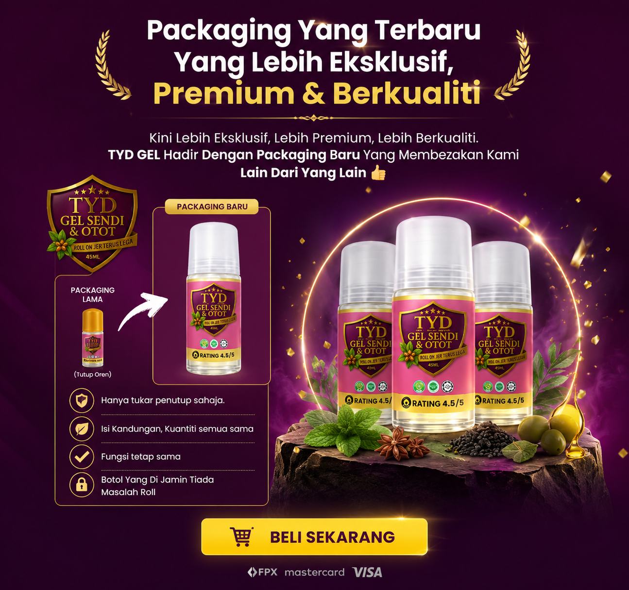 Packaging terbaru TYD Gel